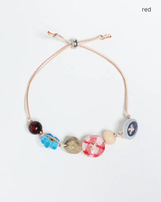 Unique button stone bracelet