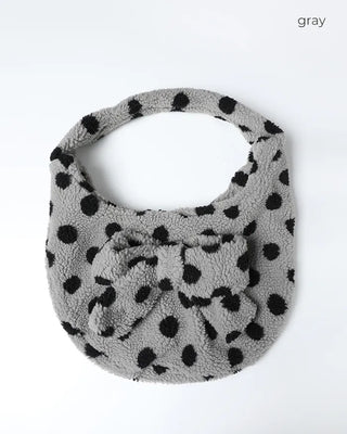 Dot Big Ribbon Boa Bag