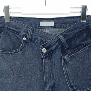 Asymmetrical denim pants