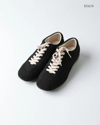 Suede round sneakers