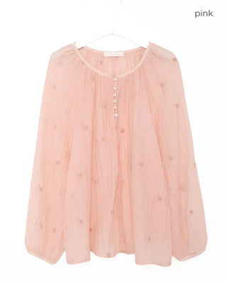 Button-point blouse
