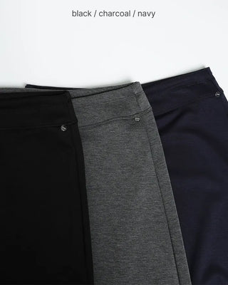 Simple elastic waist sweat maxi skirt