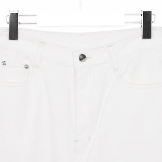 High-waisted cotton Bermuda shorts