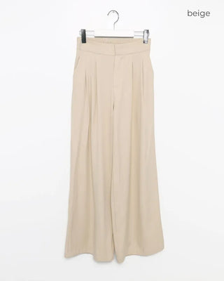Loose-fit pintuck pants
