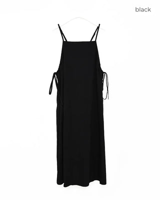 Sleeveless Shirred Long Dress