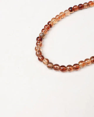 Brown bead necklace