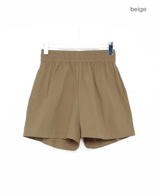 Cotton elastic waist pants