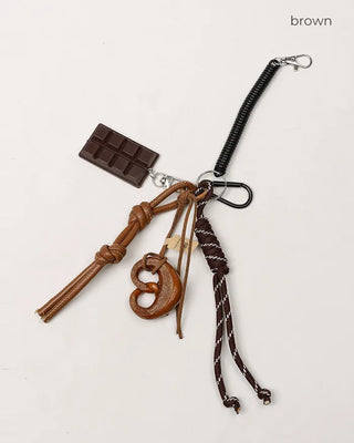 Pretzel Donut Keyring