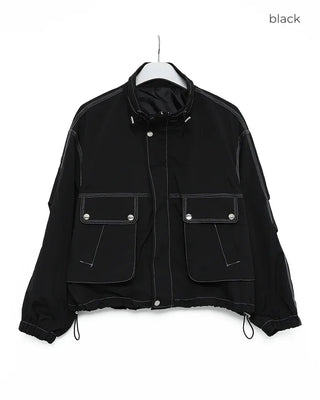 Stitched Windbreaker