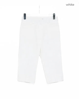 Slit hem slacks capri pants