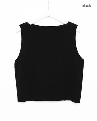 Simple knit vest