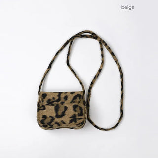 Leopard print mini crossbody bag