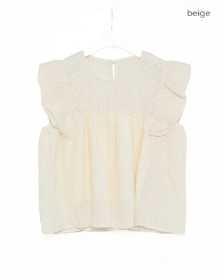 Frilled Punching Wing Blouse
