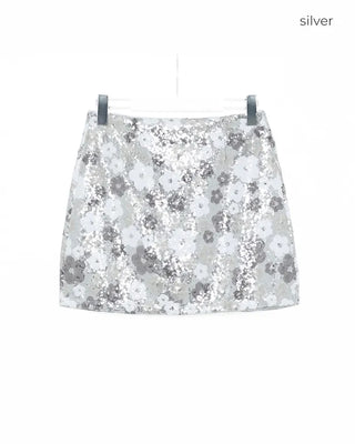 Flower pop mini skirt