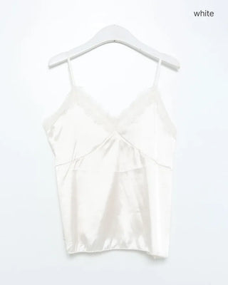 Satin lace camisole