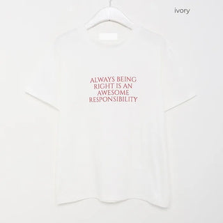 Always Lettering Half-Sleeve T-Shirt