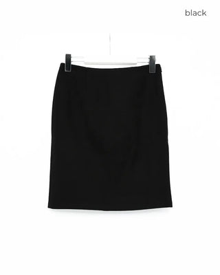Simple wool midi skirt