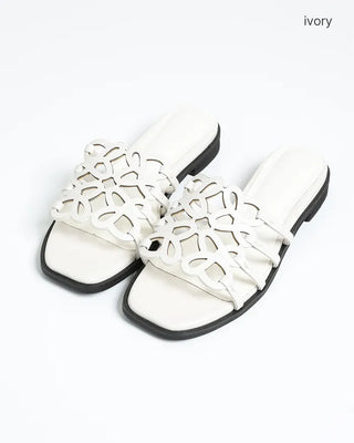 Perforated pattern sandals