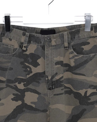 Camouflage Super Wide Cotton Pants