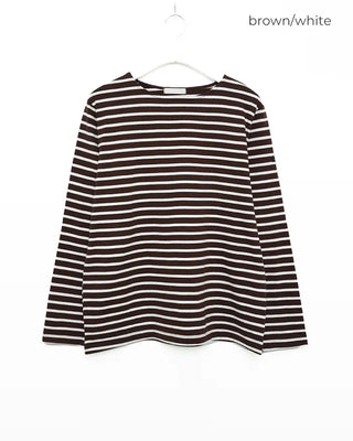Classic striped T-shirt with label