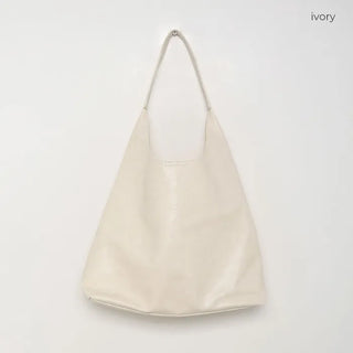 Faux leather tote bag