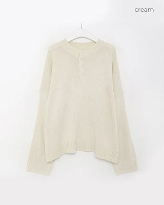 Button-up round knit