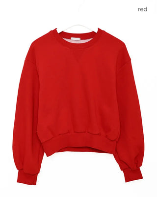 Voluminous Cropped Sweatshirt