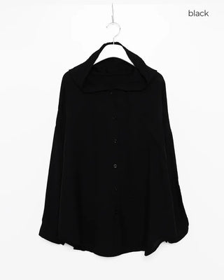 Loose-fit hoodie shirt