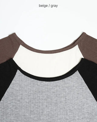 Raglan Two-Tone T-Shirt