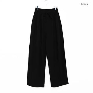 Nylon oversized wide-leg pants