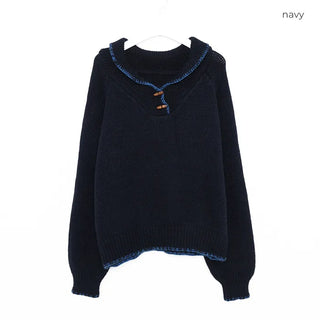 Toggle button knit