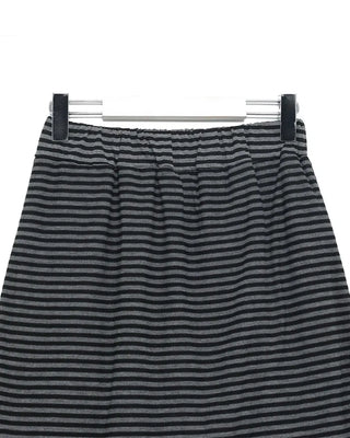 Striped frill skirt and layered pants