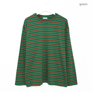 Striped long-sleeved T-shirt