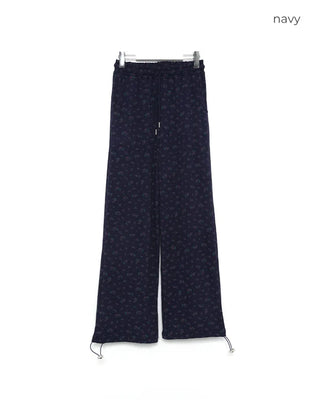 Flower pattern sweatpants