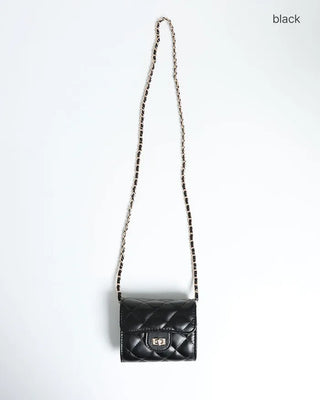 Quilted mini shoulder bag