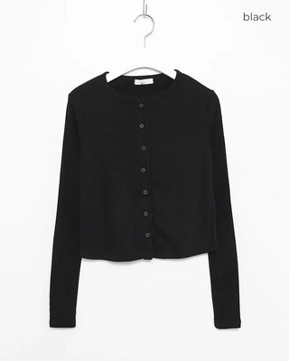 Semi-Clothed Slim Cardigan