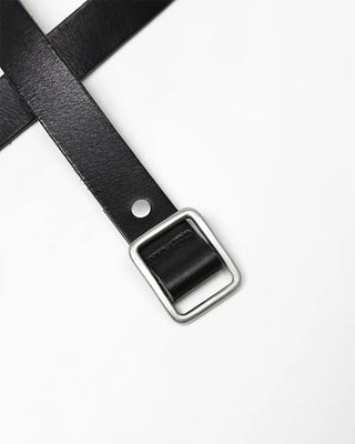 [5th Re-release] (ORIGINAL) Holeless Leather Belt (black)