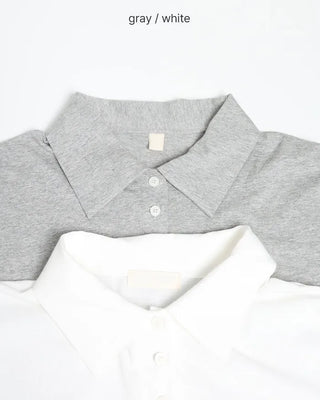Skipper Collar Long T-Shirt