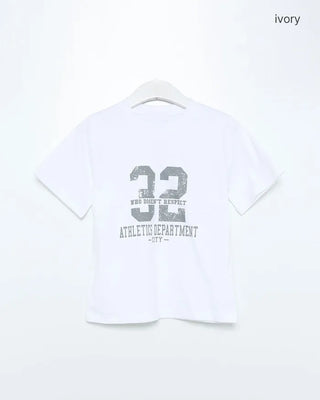 32 Lettering Short-Sleeve T-Shirt