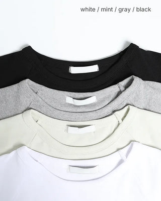 Raglan short-sleeved T-shirt