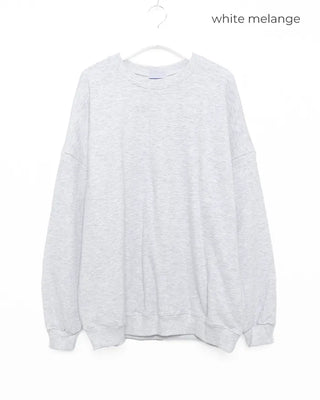 Washed plain oversized sweatshirt