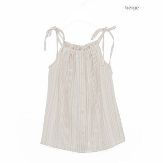 Striped button camisole