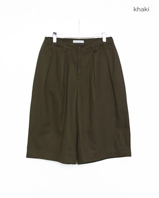 Pintuck Cotton Bermuda Shorts