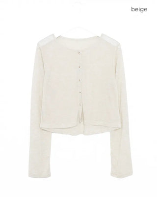 Sheer Mohair Cardigan