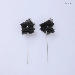 Sheer Ruffle Earrings