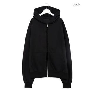 (Unisex) Oversized Zip-Up Hoodie