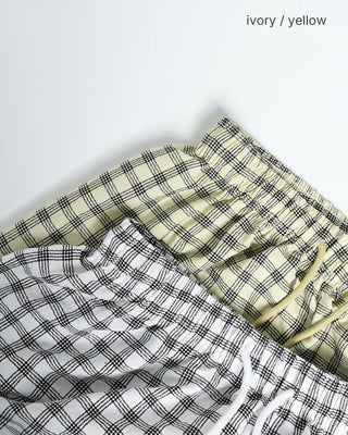 Checked Summer Easy Pants