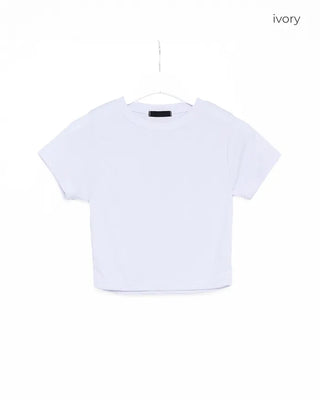 Cropped soft t-shirt