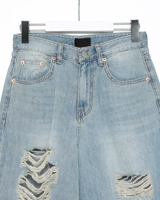 Unique distressed vintage jeans