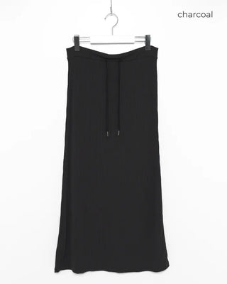 Ribbed long skirt